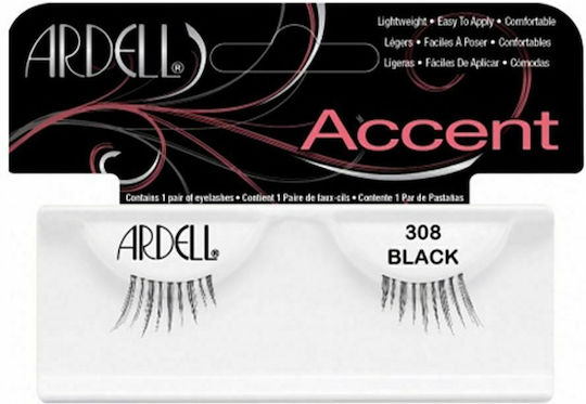 Ardell Accent False Lashes in Black color 308