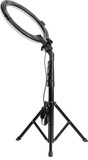 AgfaPhoto Realiview ARL11XL Lumină Inelară 28cm Cu Trepied De Pardoseală Și Suport Pentru Telefon