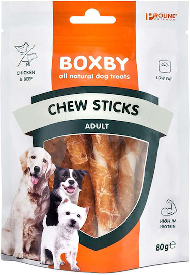 Proline Boxby Chew Sticks Leckerli für Hunde mit Huhn und Rindfleisch 360gr BXB206