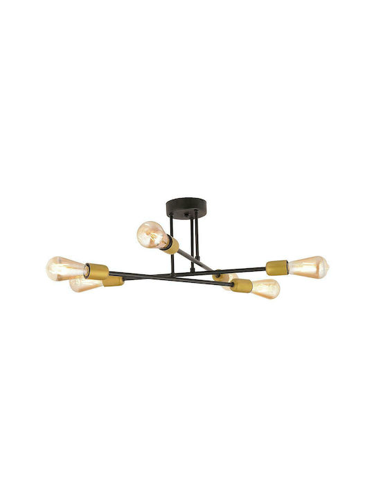 ArteLibre Octo Pendant Light Gold for 6 Bulbs E27