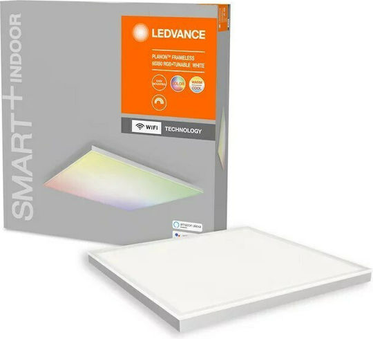 Ledvance Smart Planon Frameless Wifi Квадрат На открито LED Панел 20W с RGB Осветление 60x60см.