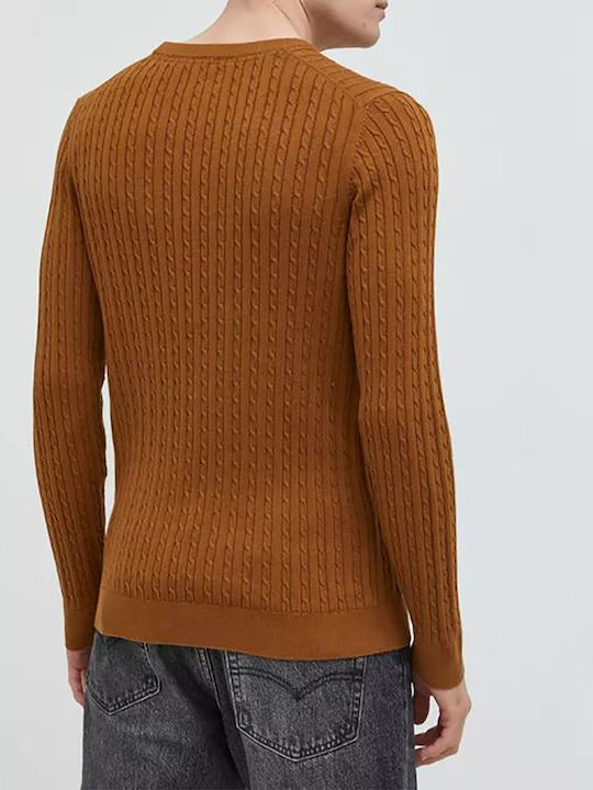 Projekt Produkt Men's Long Sleeve Sweater Rubber Brown