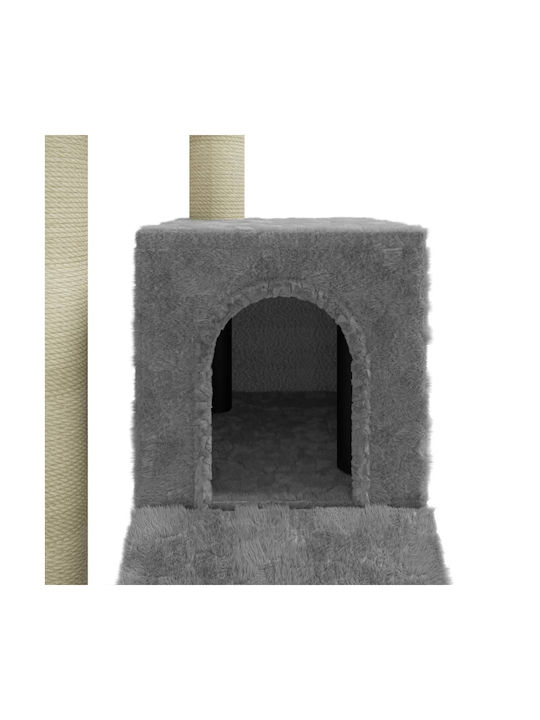 vidaXL Ονυχοδρόμιο Γατόδεντρο Γκρι 4 επιπέδων 35x54x92εκ.