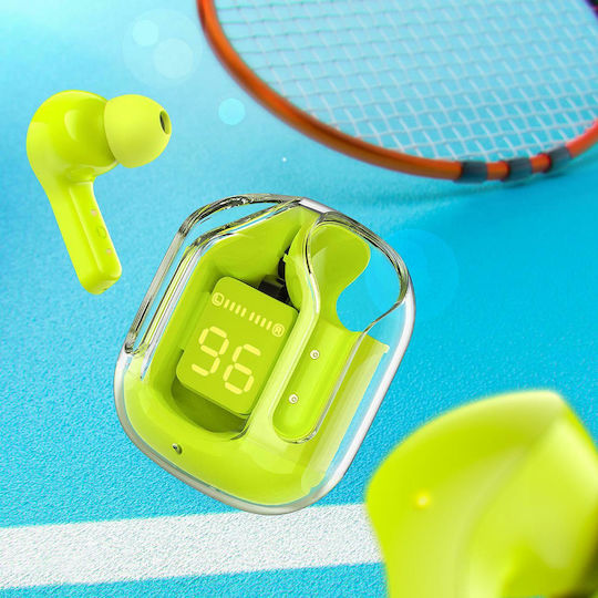 Acefast T6 In-ear Bluetooth Handsfree Căști cu Rezistență la Transpirație și Carcasă de Încărcare Youth Green