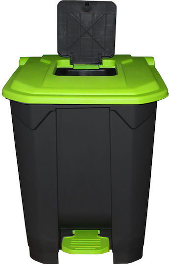 Waste Bins Black - Green 50lt
