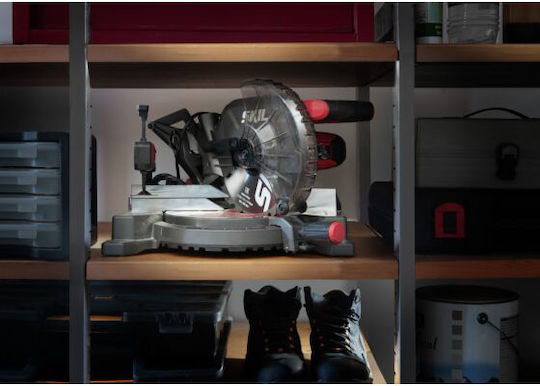 Skil 1305 AA Miter Saw Electric with Power 1600W, Cutting Disc Diameter 216mm & Cutting Speed 4700rpm