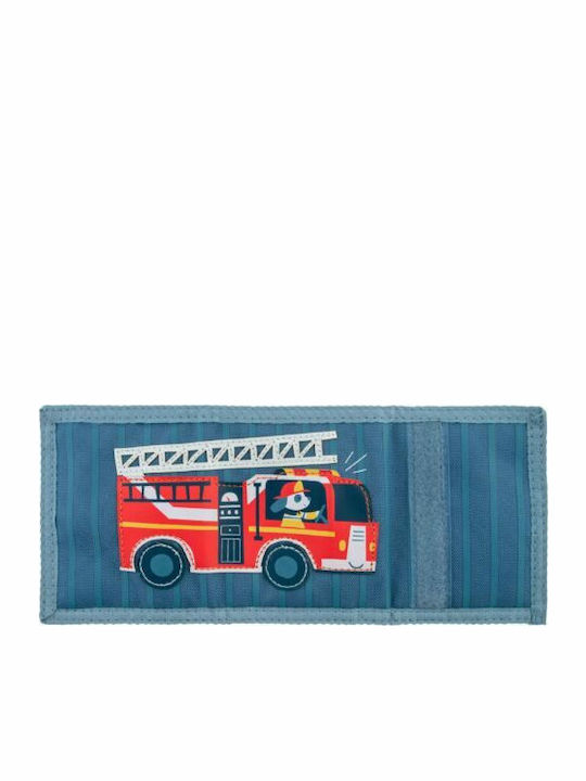 Stephen Joseph Firetruck Kids Wallet with Coins with Velcro Blue Stephen Joseph Firetruck Kids Wallet with Coins with Velcro Blue