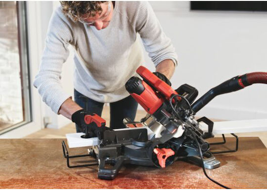 Skil 1310 AA Miter Saw Electric Sliding with Power 1600W, Laser Guide, Cutting Disc Diameter 216mm & Cutting Speed 4700rpm