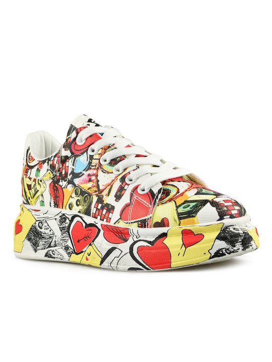 Tendenz Femei Flatforms Sneakers Multicolor