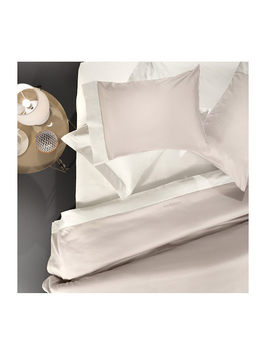Guy Laroche Set Cearșafuri King Size 270x280cm. Silky Natural / Ivory / Ivory 4buc