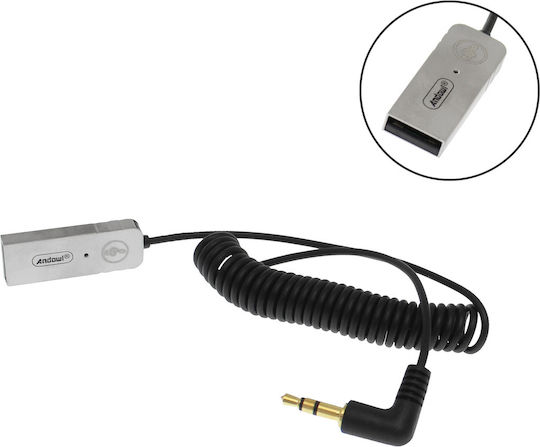 Andowl Bluetooth Αυτοκινήτου Qh10 για το Ταμπλό (με USB θύρα Φόρτισης)