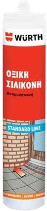 Wurth Acetic Standard Line Sealant Silicone Mold Resistant Transparent 280ml
