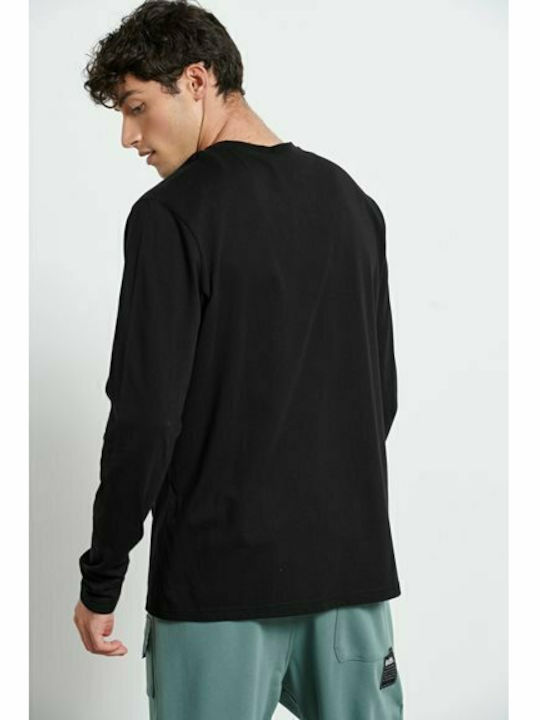 BodyTalk Men's Long Sleeve Blouse Black