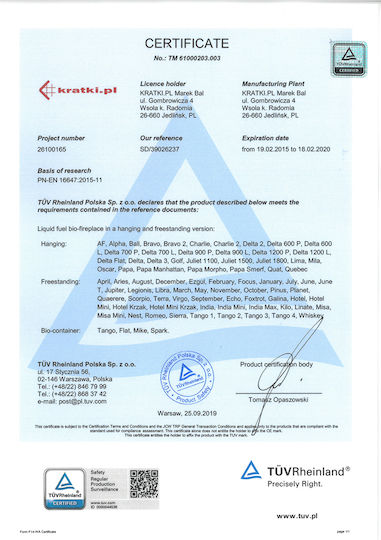 Kratki Delta 2 Tuv Επιτοίχιο Τζάκι Βιοαιθανόλης Εσωτερικού Χώρου Μαύρο 90x14.2x40cm