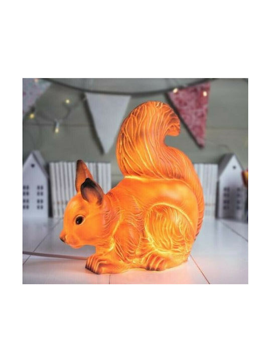 Egmont Lumini LED Lampă decorativă pentru copii Veveriță Portocaliu 21x26cm