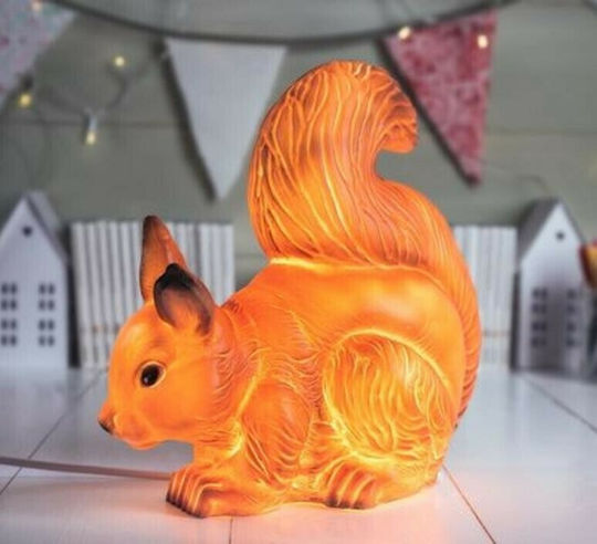 Egmont Led Kids Decorative Lamp Squirrel Orange 21x26cm