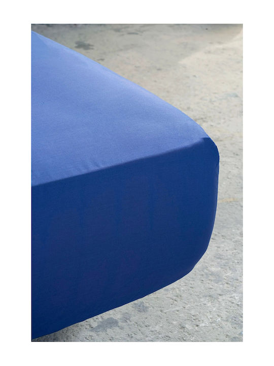 Nima Unicolors King Size Bed Sheet 270x280cm Space Blue