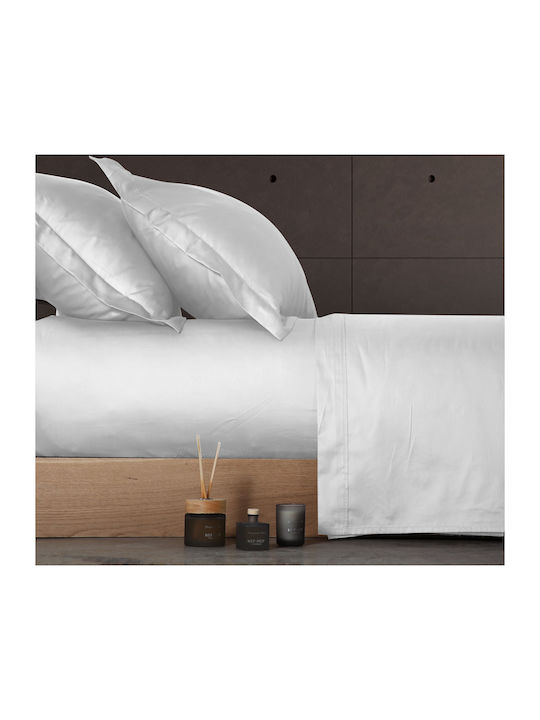Nef-Nef Homeware Sheet Super-Double with Elastic 160x200+35cm. Elements 1027 Dusty Aqua