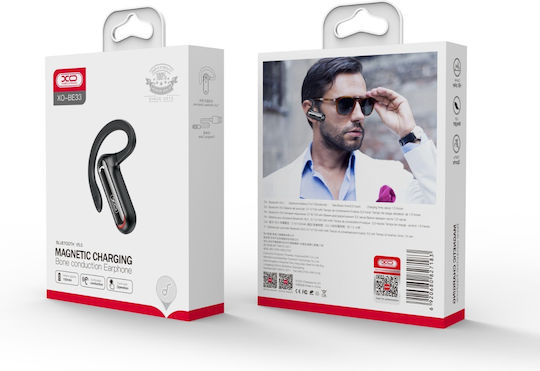 XO BE33 Earbud Bluetooth Handsfree Ακουστικό Μαύρο