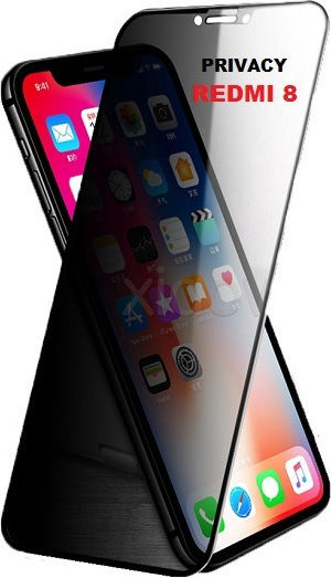 Поверителност Закалено стъкло за цялото лице Черен (Redmi 8A - Редми 8А)