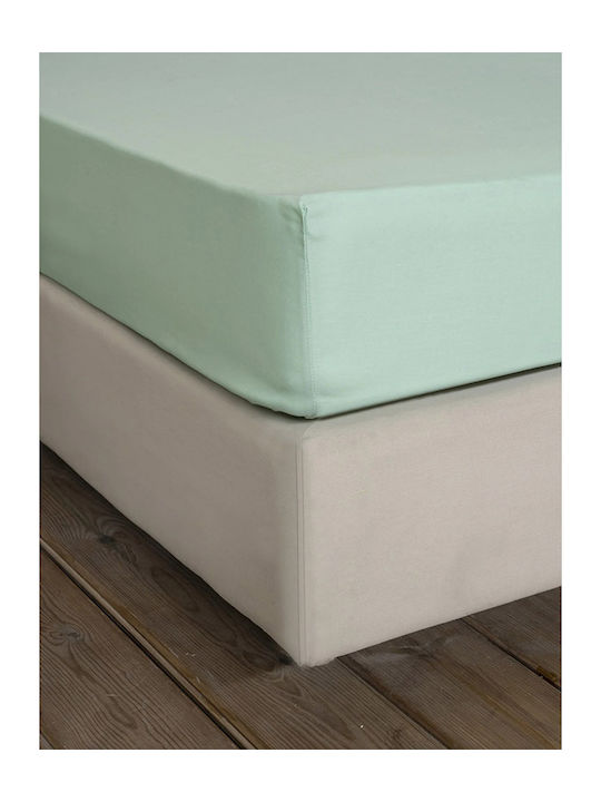 Nima Sheet King Size 270x280cm. Unicolors Pistachio