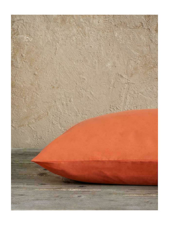 Nima Unicolors Σεντόνι King Size 270x280εκ. Vivid Coral