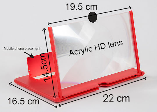 Factory Phone Screen Magnifier CL-01 in Black color