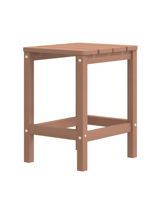 Adirondack Garden Lounge Set for Small Outdoor Spaces 3 Pieces Brown
