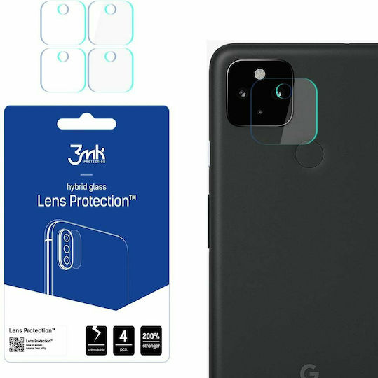 3MK Lens Protection 4pcs Протектор за камера Закалено стъкло Transparent за Google Pixel 4a