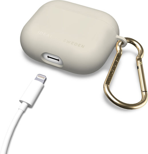 iDeal Of Sweden Active Θήκη Συνθετική με Γάντζο Ecru για Apple AirPods 3