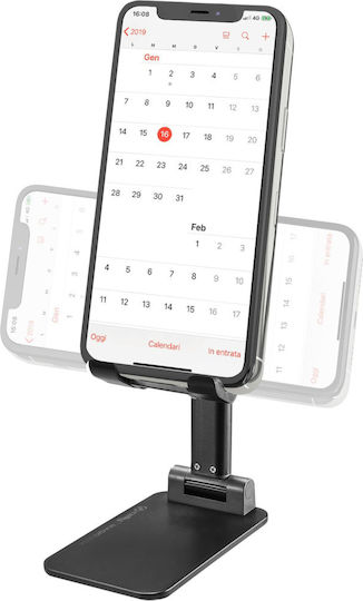 Celly Portable Magic Desk Holder Βάση Γραφείου για Κινητό σε Μαύρο χρώμα