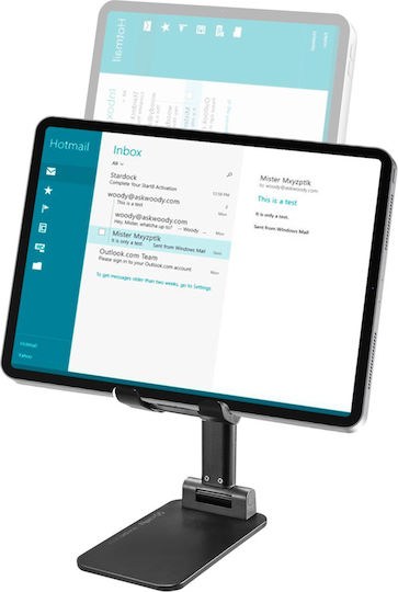 Celly Portable Magic Desk Holder Βάση Γραφείου για Κινητό σε Μαύρο χρώμα