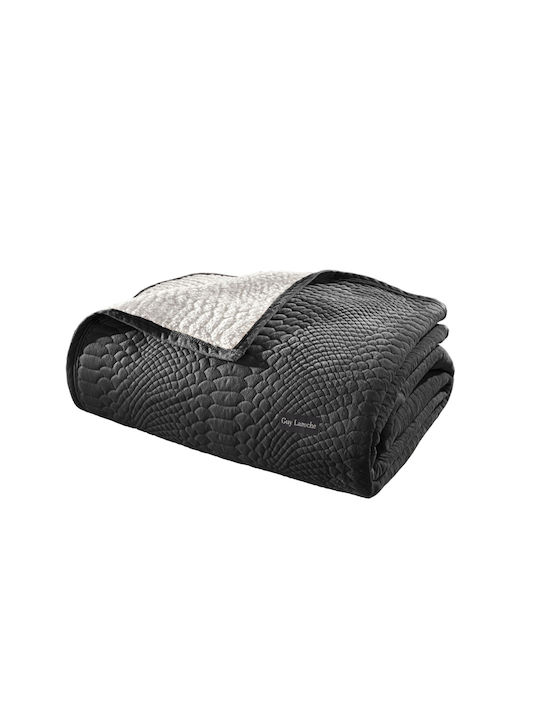 Guy Laroche Capsule Σετ Κουβέρτα Sherpa Μονή 160x220εκ. Anthracite