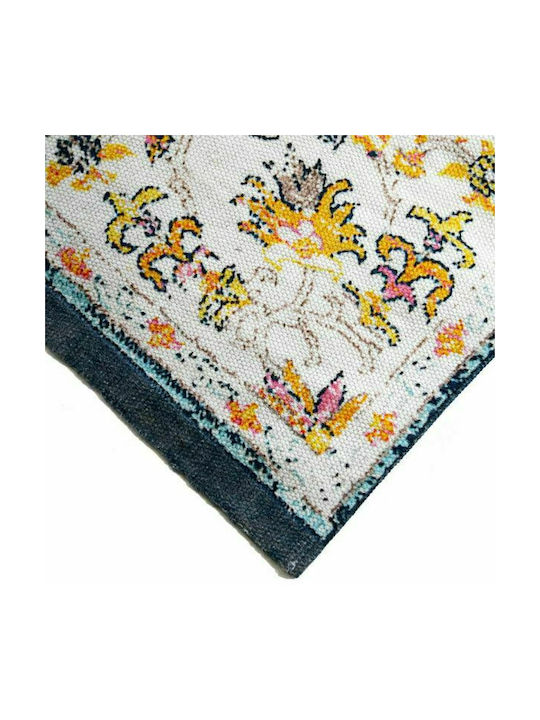 Synchronia Fresco Anti-slip Rug Rectangular Cotton Blue