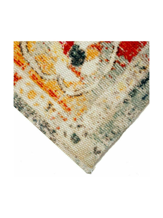 Synchronia Garden Anti-slip Rug Rectangular Cotton Earthy