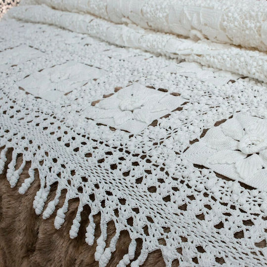 Teoran Pătură Super King 230x250 cm Albă Teoran Pătură Super King 230x250 cm Albă