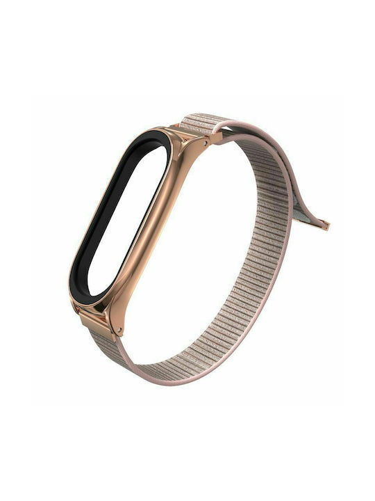 Tech-Protect Nylon Armband Stoff Rose Gold (Smart Band 7)