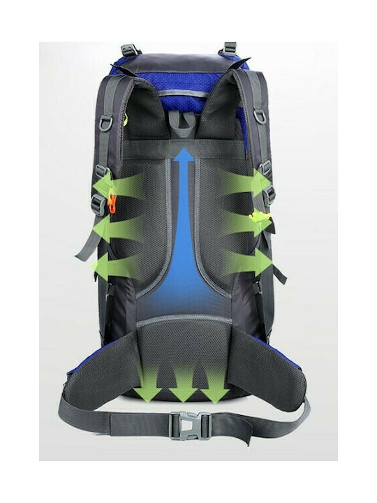 Soldier Blade 65+5 Waterproof Mountaineering Backpack 70lt Blue MS7001GB