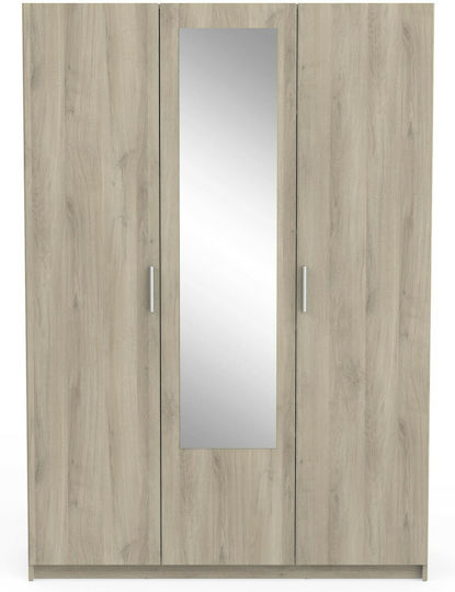 Ușă triplă cu Oglindă Prima I 133.5x51.6x191.5cm Natural Open Ușă triplă cu Oglindă Prima I 133.5x51.6x191.5cm Natural Open