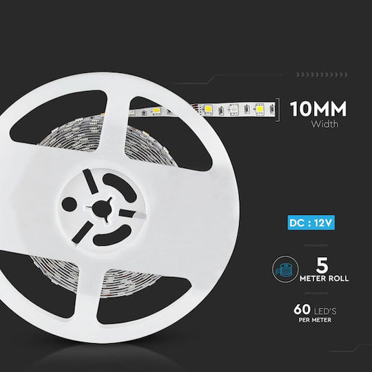 V-TAC Ταινία LED 12V RGB Φως 5m Τύπου SMD5050