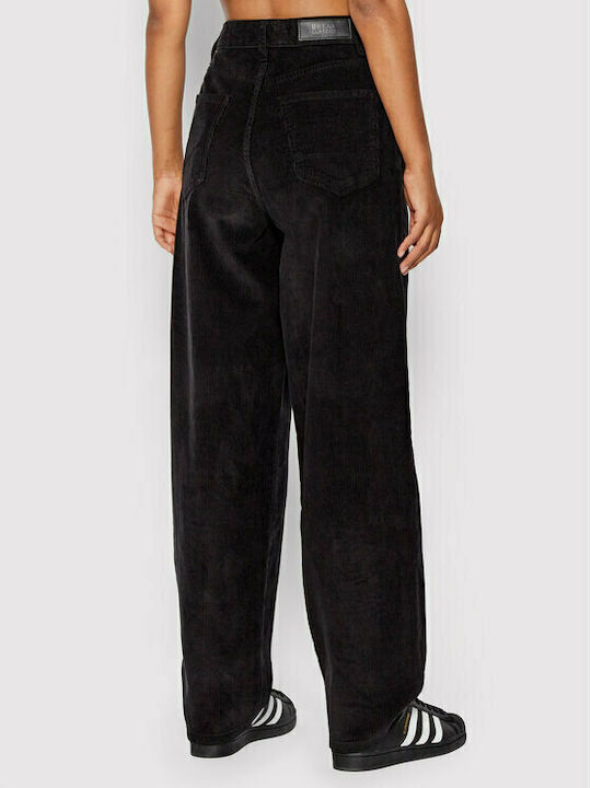 Urban Classics High Waist Women's Jean Trousers Black