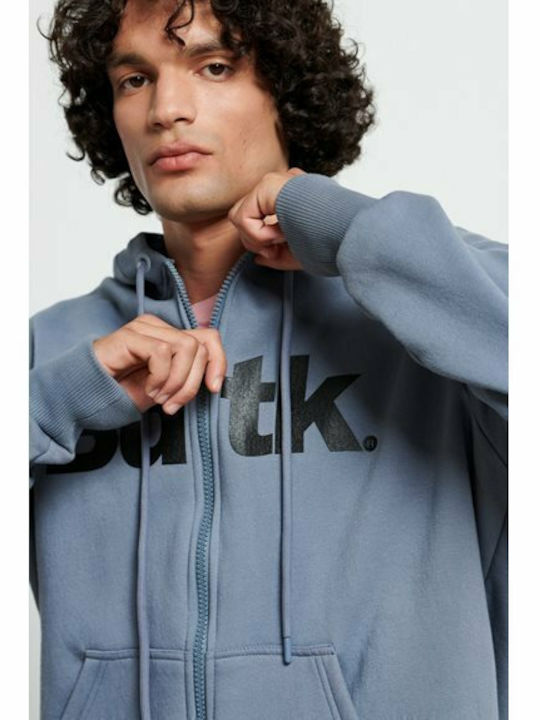 Cardigan With Blue Hood