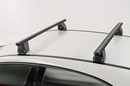Menabo Delta 123cm. for Cars with Factory Bars (with Roof Rack Legs) Black