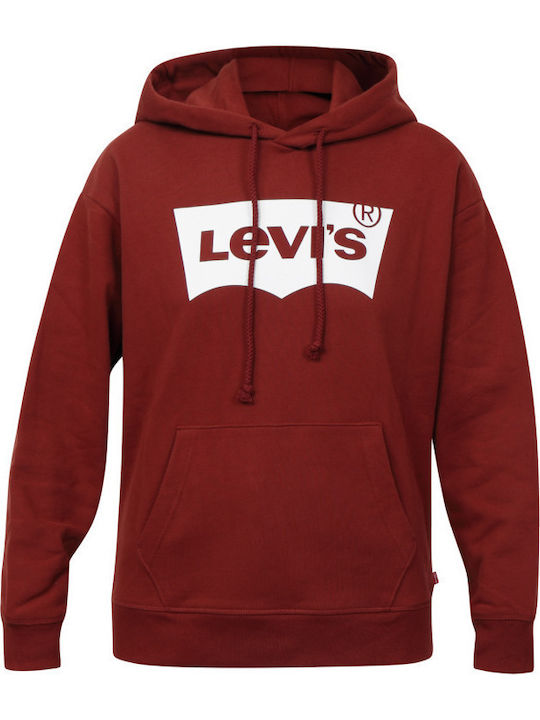 Graphic Standard Women's Sweatshirt Hooded Burgundy
