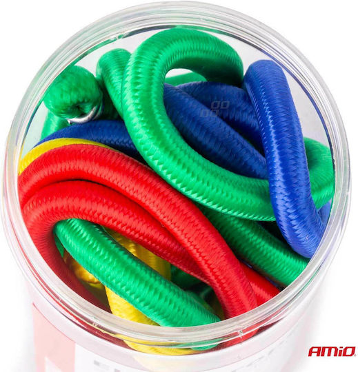 Elastic Straps 4mmx25cm 4 Pieces 8mmx45cm 2 Pieces 8mmx60cm 2 Pieces 8mmx75cm 2 Pieces 8mmx90cm 2 Pieces Amio 12 Pieces