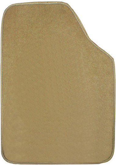 Auto Gs Satz Vorder- und Hintermatten Universal 5Stück aus Teppichboden Beige