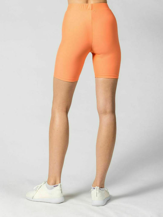 GSA Up Fit Frauen Kurze Hosen Leggings Hochgeschnitten Orange