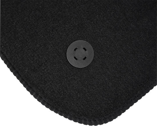 Cik Set of Front and Rear Mats 4pcs for Fiat Qubo + 5D III Black