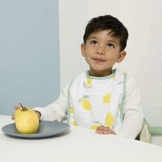 Baby to Love Happy Lemon Bib Fabric with Hoop & Loop Fastener Multicolored 2pcs