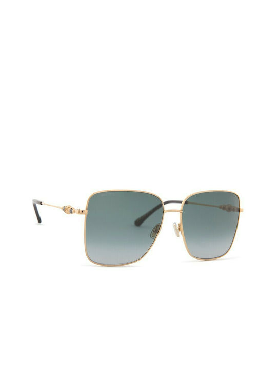 Jimmy Choo Women's Sunglasses with Gold Metal Frame and Gray Gradient Lens HESTER/S 2M2/9O